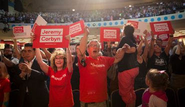 CAMP CORBYN. PHOTOGRAPH: JACK TAYLOR/BLOOMBERG