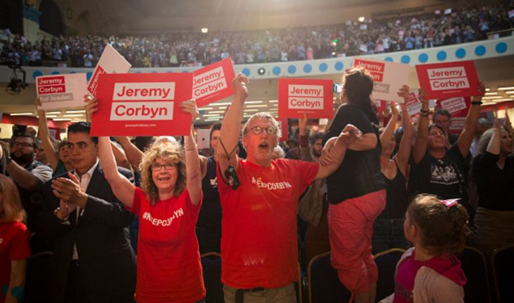 CAMP CORBYN. PHOTOGRAPH: JACK TAYLOR/BLOOMBERG