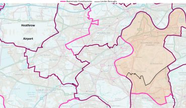 Richmond Park Constituency Map 2016 © Crown Copyright and database right 2016 MOU 504