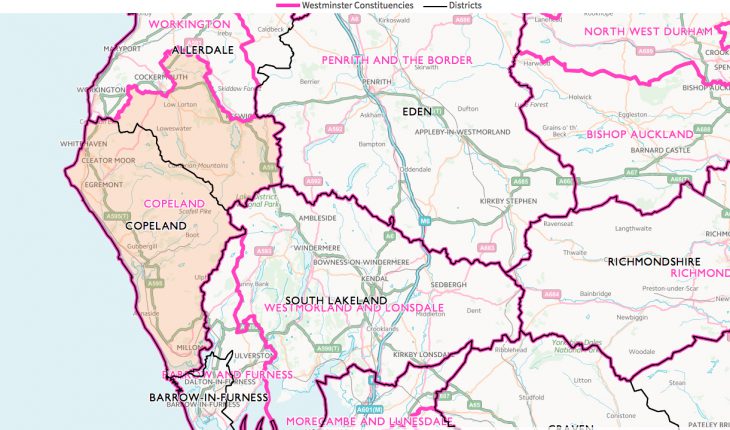 Copeland constituency map